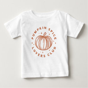 Camiseta Para Bebê Pumpkin Spice Lovers Club