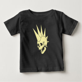 Camiseta Para Bebê Punk Skull Personalizável Versão 2