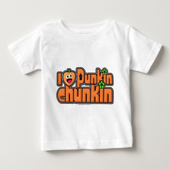 Camiseta Para Bebê Punkin Chunkin (Frente)