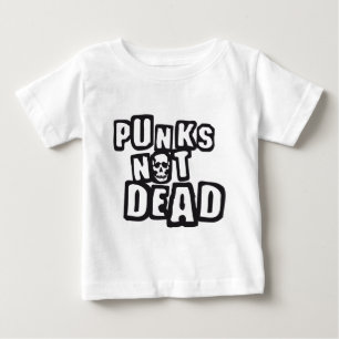 Camiseta Para Bebê punks not dead