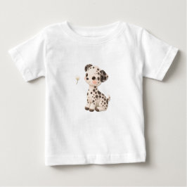 Camiseta Para Bebê Puppy Baby T-Shirt – Cute Spotted & Striped Babies