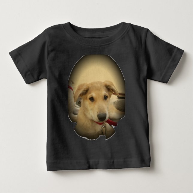 Camiseta Para Bebê Puppy Love: Melhor Amigo do Homem (Frente)