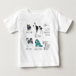 Camiseta Para Bebê Puppy Poem