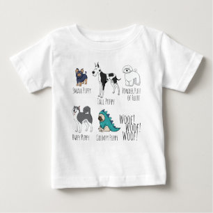 Camiseta Para Bebê Puppy Poem