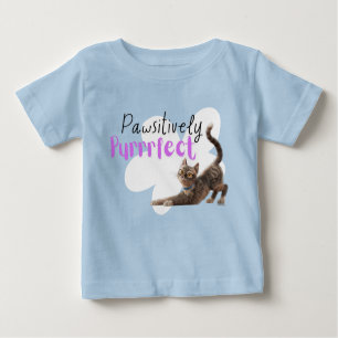 Camiseta Para Bebê Puro Pawsitivamente