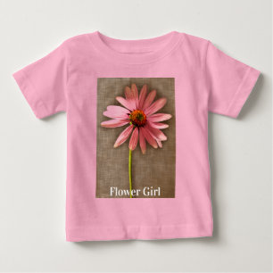 Camiseta Para Bebê Purple Cone Flower Echinacea