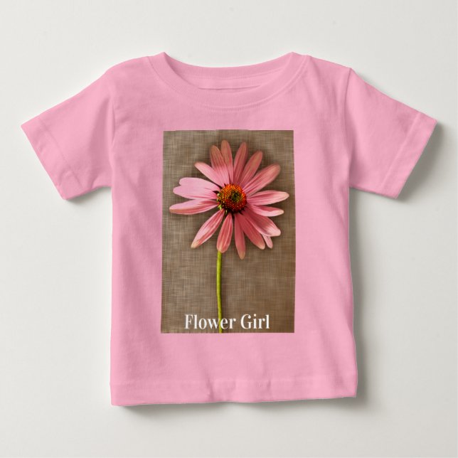 Camiseta Para Bebê Purple Cone Flower Echinacea (Frente)