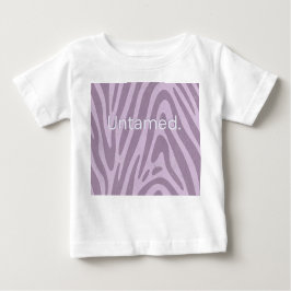 Camiseta Para Bebê Purple zebra print bag