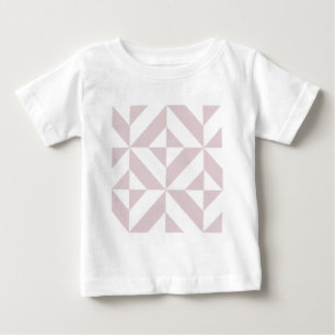 Camiseta Para Bebê Púrpura Lilac Padrão Geométrico do Cubo