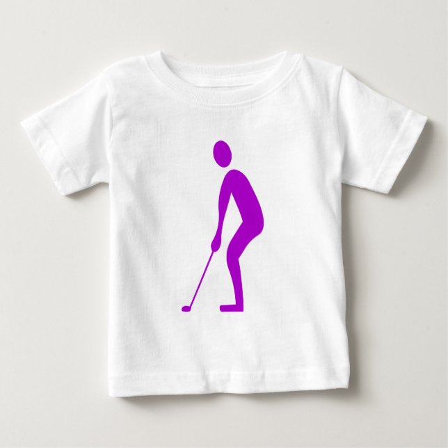 Camiseta Para Bebê Putting - Roxo (Frente)
