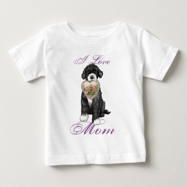 Camiseta Para Bebê PWD Heart Mãe (Frente)