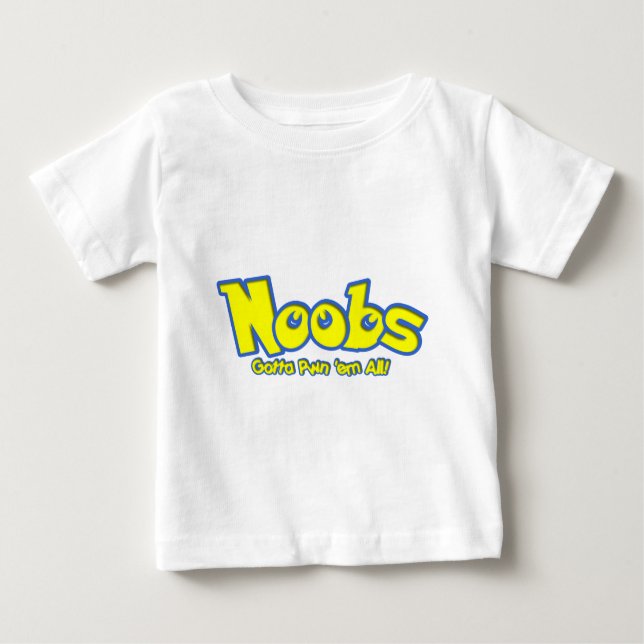 Camiseta Para Bebê Pwn Noobs (Frente)
