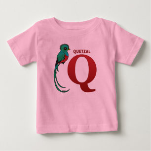 Camiseta Para Bebê Q para o quetzal