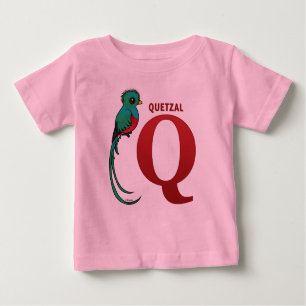 Camiseta Para Bebê Q para Quetzal