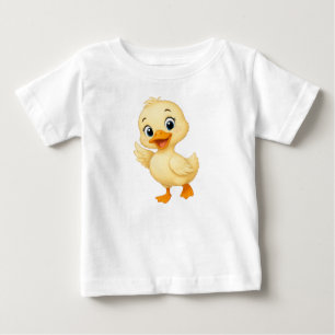 Camiseta Para Bebê Quack Quack! Doce Aventura do Patinho Bebê