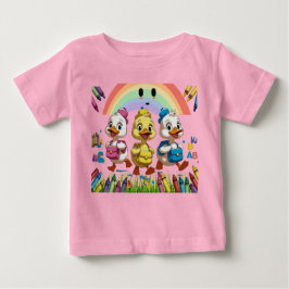 Camiseta Para Bebê "Quacking into Kindergarten!" – Cute Duck Back-to-