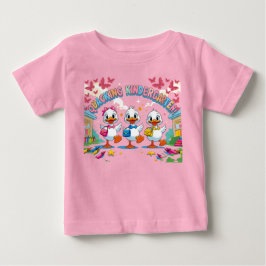 Camiseta Para Bebê "Quacking Kindergarten – Pato Fofo de Volta à Esco