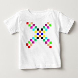 Camiseta Para Bebê Quadrados