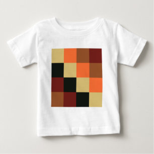 Camiseta Para Bebê Quadrados de cores