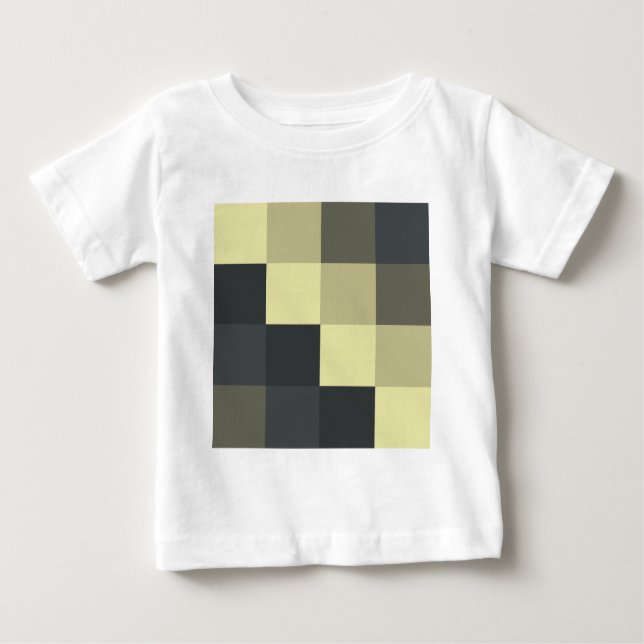 Camiseta Para Bebê Quadrados de cores (Frente)