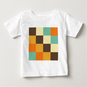 Camiseta Para Bebê Quadrados de cores