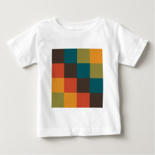 Camiseta Para Bebê Quadrados de cores