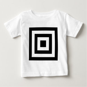 Camiseta Para Bebê Quadrados dentro de Quadrados