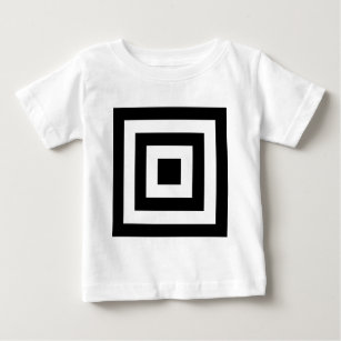 Camiseta Para Bebê Quadrados dentro dos quadrados