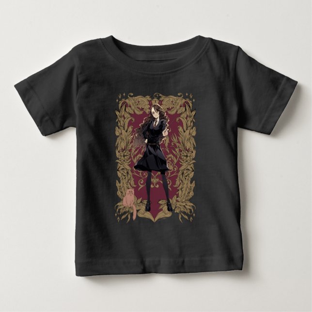 Camiseta Para Bebê Quadro de Ornamentado Hermione Granger (Frente)