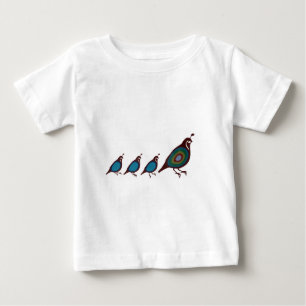 Camiseta Para Bebê Quail