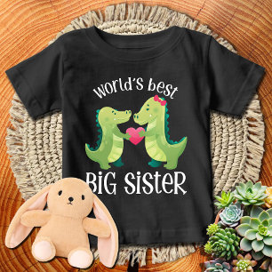 Camiseta Para Bebê Qual é a Melhor Irmã Mais Velha do Mundo CROCK