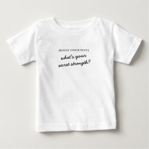 Camiseta Para Bebê Qual é Seu Superpoder Modelo de Papel Heroico Fo
