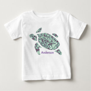 Camiseta Para Bebê Qualquer Nome Toddler Turtle Tee