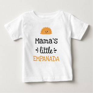 Camiseta Para Bebê [Qualquer texto] Pequena Empanada