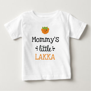 Camiseta Para Bebê [Qualquer texto] Pequeno Lakka