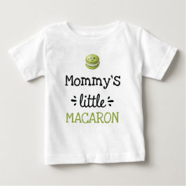 Camiseta Para Bebê [Qualquer texto] Pequeno Macarão
