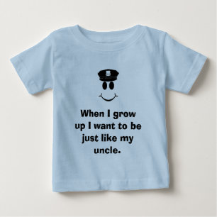 Camiseta Para Bebê Quando eu me cresço acima queira ser apenas li…