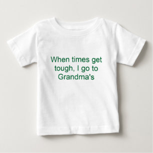 Camiseta Para Bebê Quando os tempos obtêm resistentes, eu vou à av
