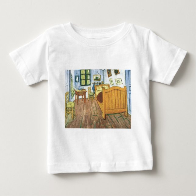 Camiseta Para Bebê Quarto de Van Gogh em Arles (Frente)