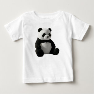 Camiseta Para Bebê Quarto Minimalista Iluminado pelo Sol com Panda de