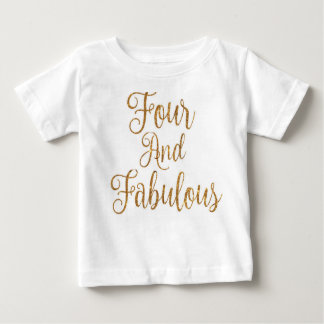 Camiseta Para Bebê Quatro e Fabuloso