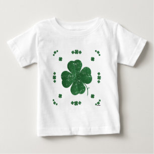 Camiseta Para Bebê Quatro folhetos Folha - estilo vintage