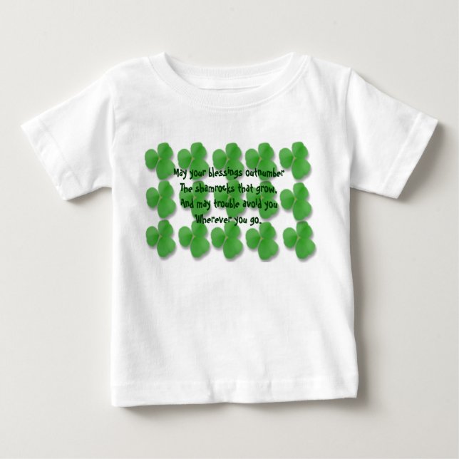 Camiseta Para Bebê Que as suas bênçãos apontem as vergonhas (Frente)