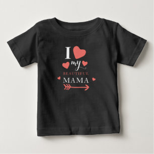 Camiseta Para Bebê Que bom que amo minha linda mãe