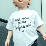 Camiseta Para Bebê Que Bonito Serás Meus Padrões<br><div class="desc">Pergunte ao casal que você quer ser padrinho do seu filho com essa camiseta de bebê super fofinha. Faça seu bebê vestir isso e use-o para pop a pergunta "Você será meu padrinho"!</div>