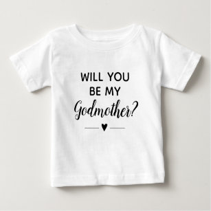 Camiseta Para Bebê Que Bonito Você Será Minha Proposta De Madrinha