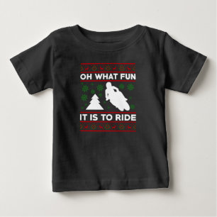Camiseta Para Bebê Que Diversão É Andar de Moto Dirt Bike