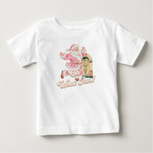 Camiseta Para Bebê Que diversão, primeiro aniversario de Garota, Papa