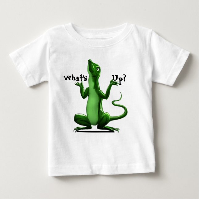 Camiseta Para Bebê Que está acima? Tshirt (Frente)