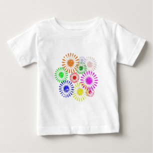 Camiseta Para Bebê Quebra de Flor Distante